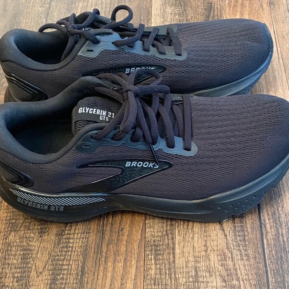 Brooks Glycerin 21 Gts Black Athletic Shoes - Picture 2 of 12